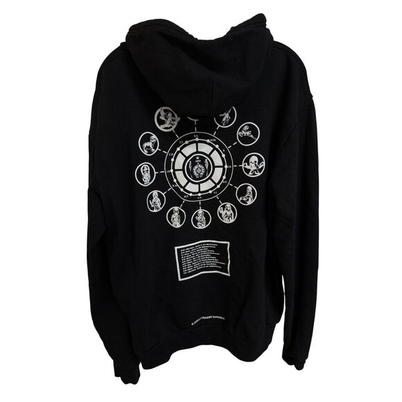 Chrome Hearts Black Zip-Up Hoodie With Graphic Back & Foti Logo M Made In USA Co - Picture 2 of 16